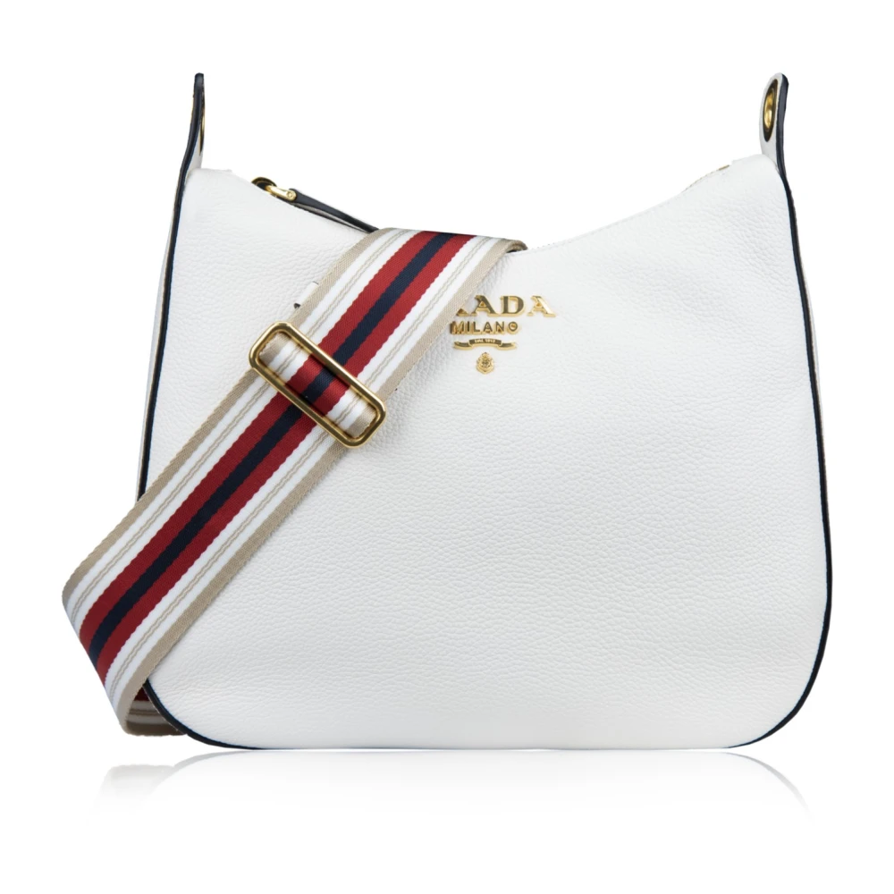 Prada Schoudertas voor Dames met Rits White Dames