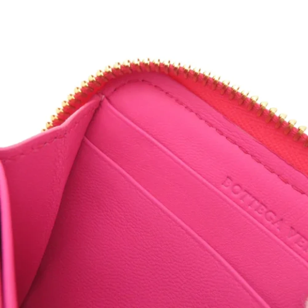 Bottega Veneta Vintage Pre-owned Leather wallets Pink Dames