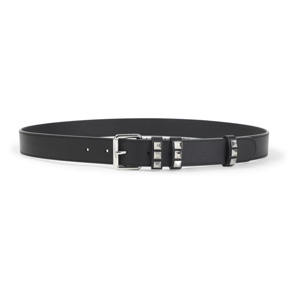 Valentino Garavani Men's Black Flaneuse Belt 30 Mm