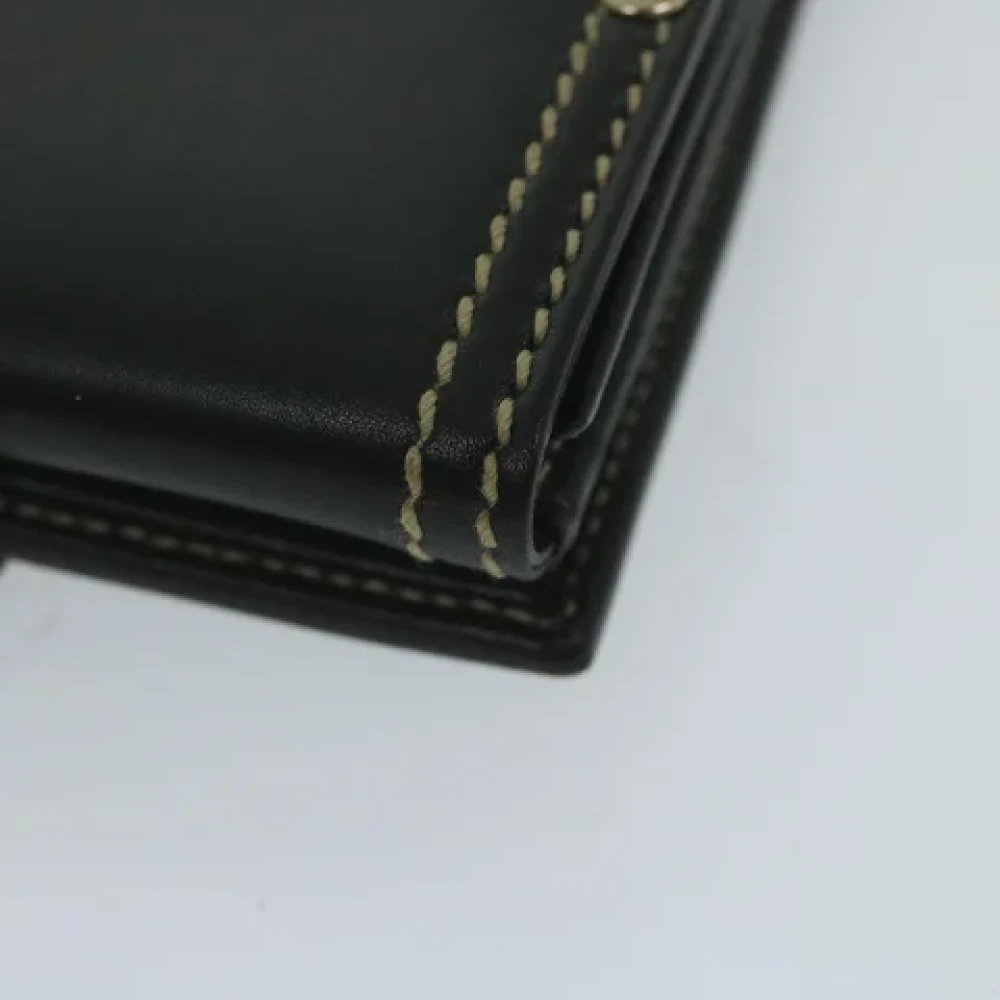 Gucci Vintage Pre-owned Leather wallets Black Dames