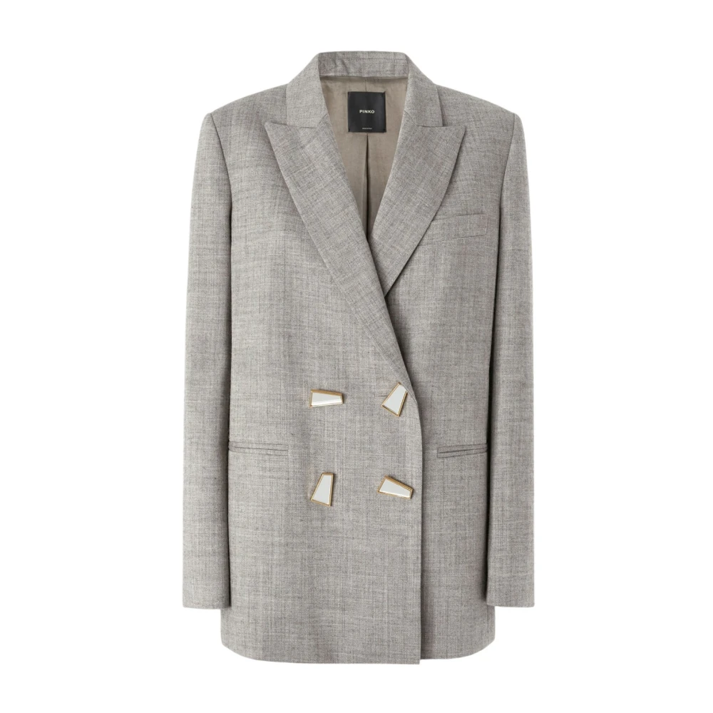 Pinko Stijlvolle Jas voor Vrouwen Gray Dames