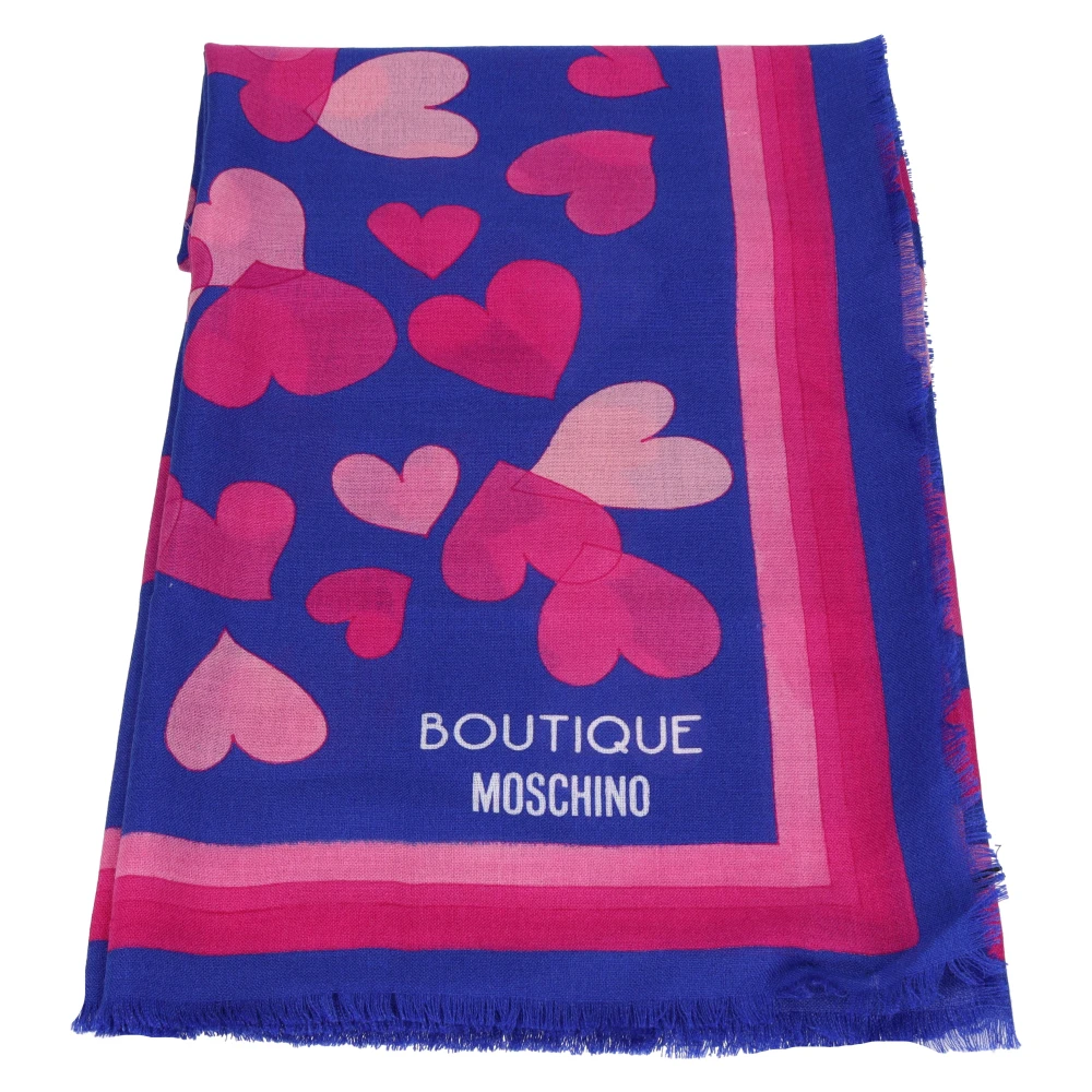 Moschino Sjaals Blauw Multicolor Dames