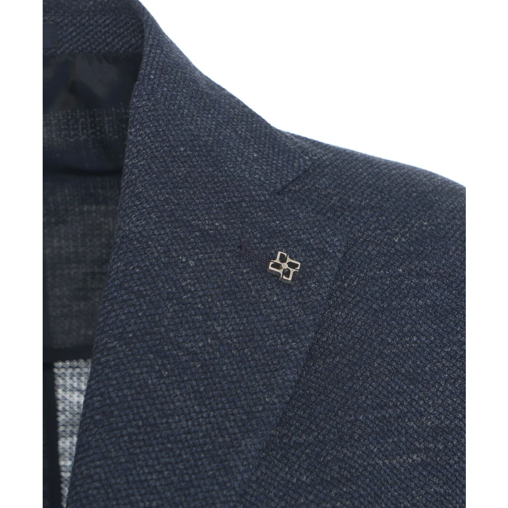 Tagliatore Herenkleding Blazer Blauw Ss25 Blue Heren