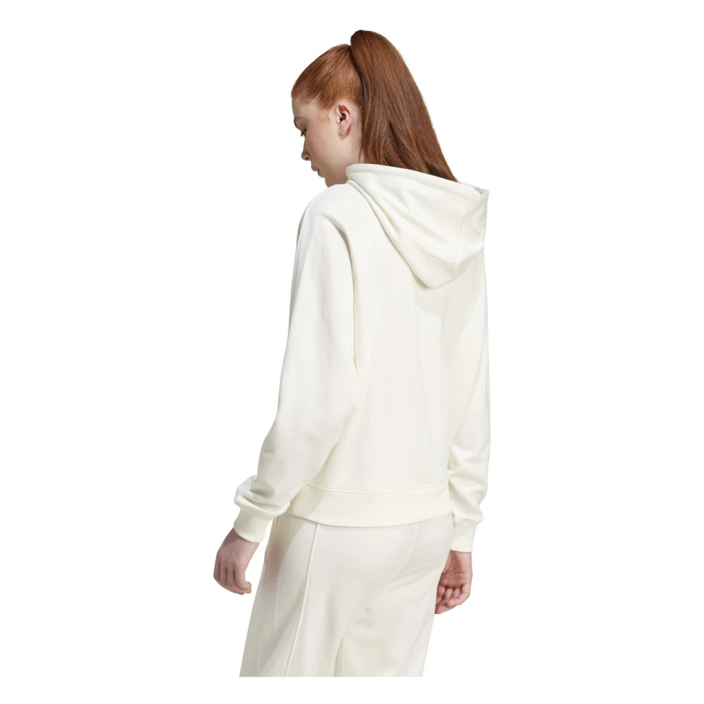 Adidas Handtekening Grafische Hoodie Beige Dames