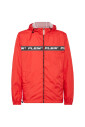 veste-coupe-vent-en-nylon-rouge