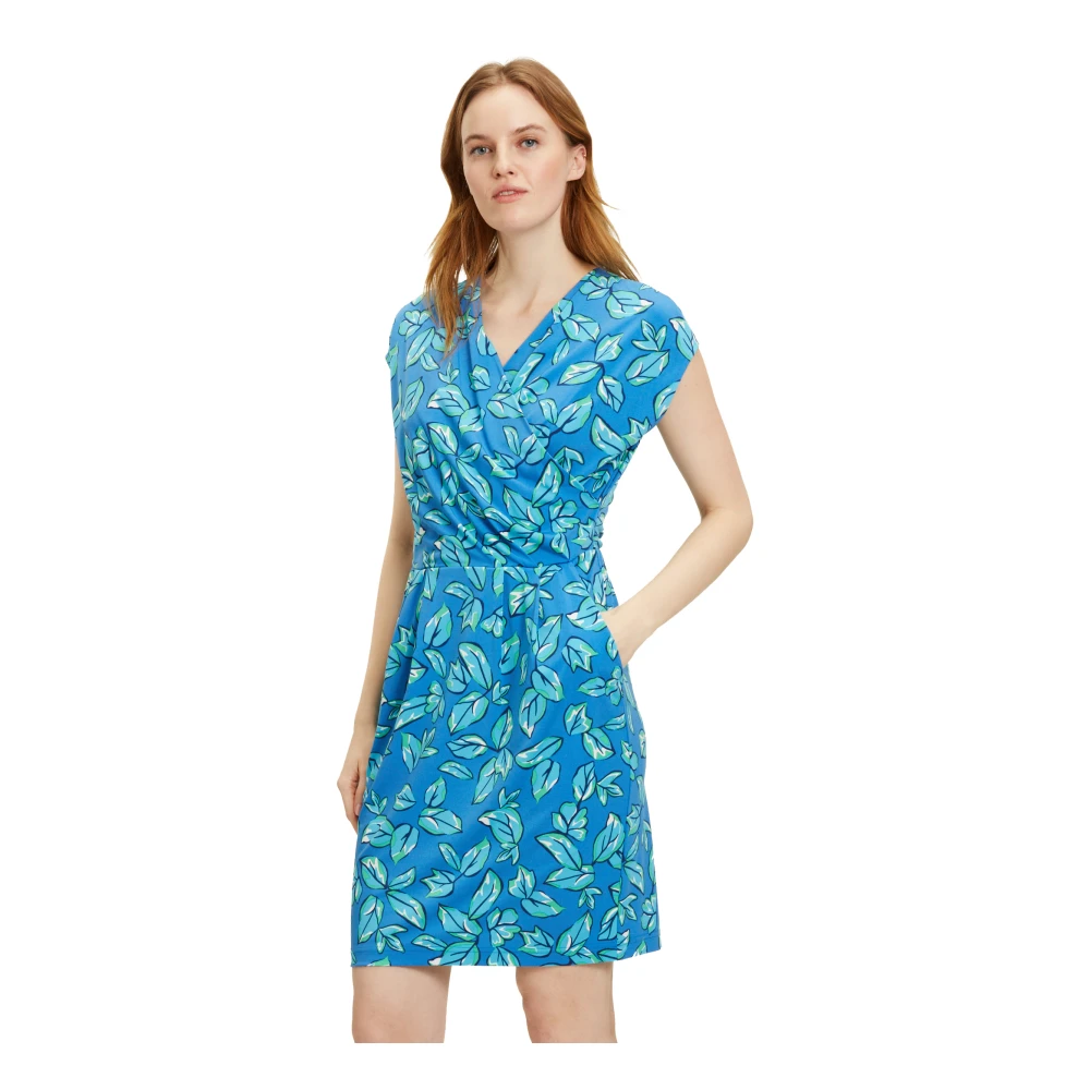 Betty Barclay Bloemen Jersey Jurk Blue Dames