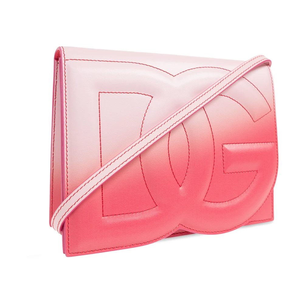 Dolce & Gabbana Schoudertas met logo Pink Dames
