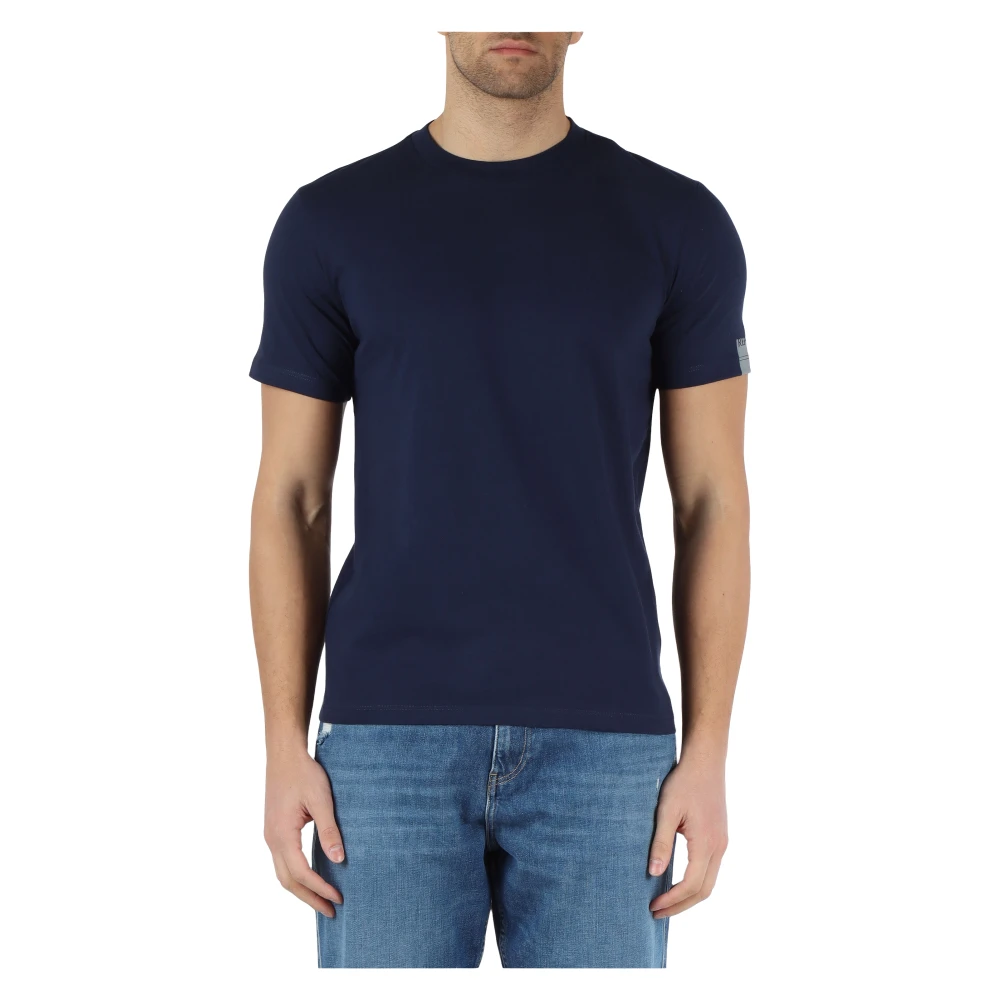 Replay Katoenen Logo Mouw T-Shirt Blue Heren