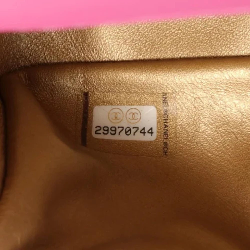 Chanel Vintage Pre-owned Leather chanel-bags Pink Dames