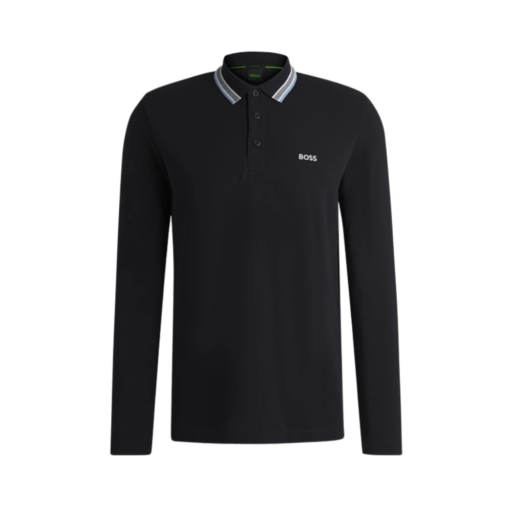 Hugo Boss Långärmad Polo Tröja Blue, Herr