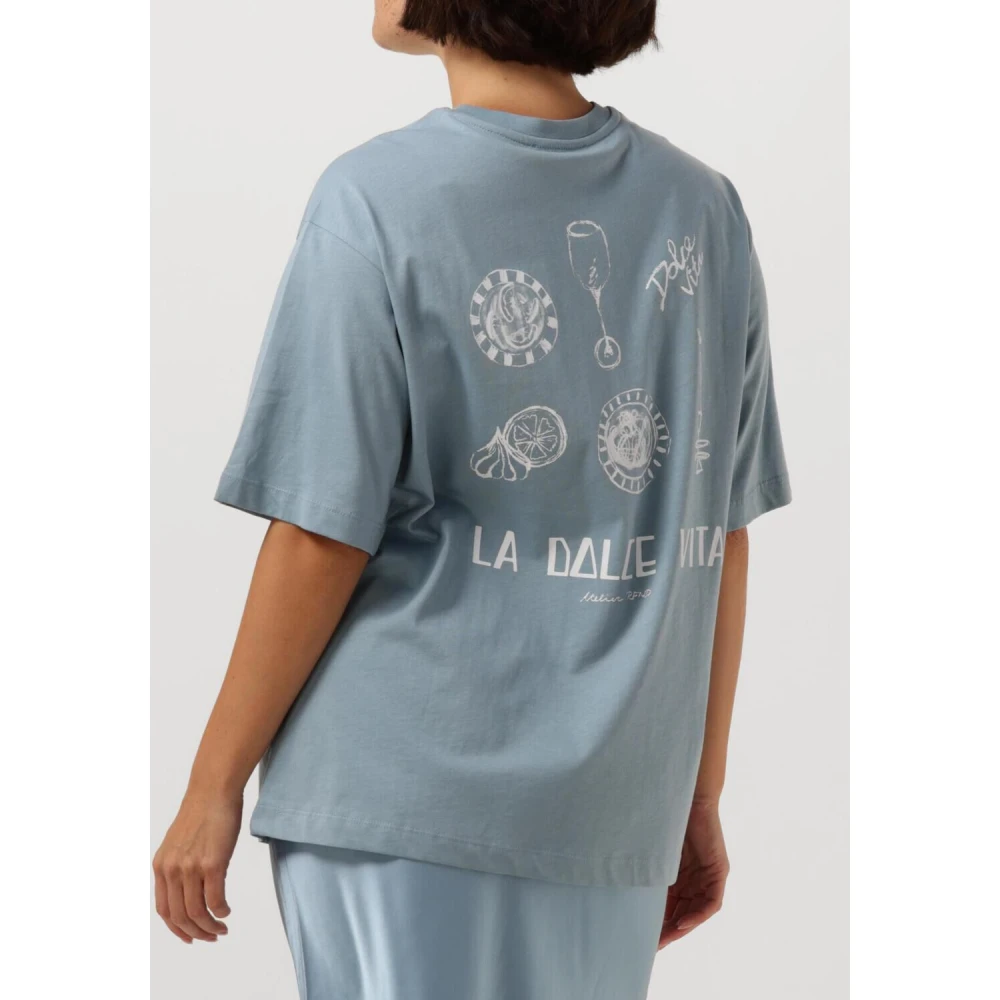 Refined Department Blauw Dames T-shirt Maggy Blue Dames