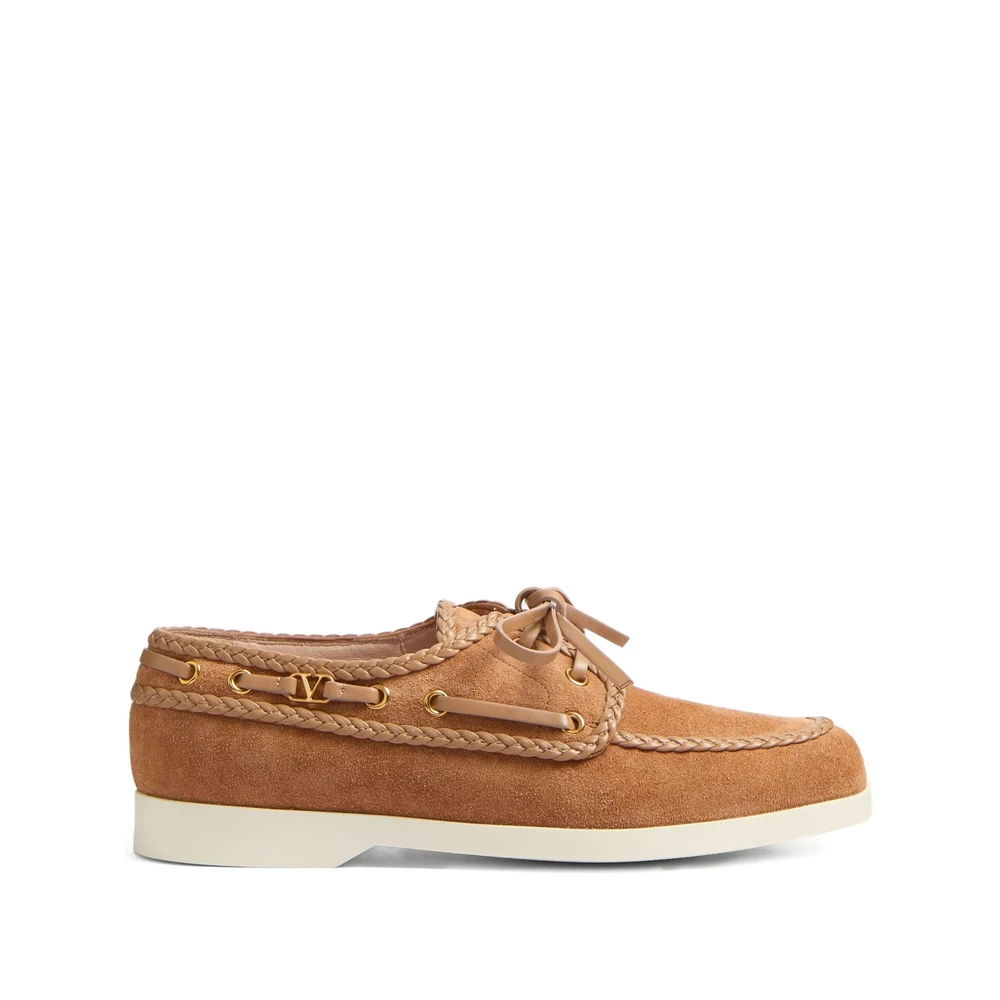 Valentino Garavani Women's Brown Vlogo Signature Loafer