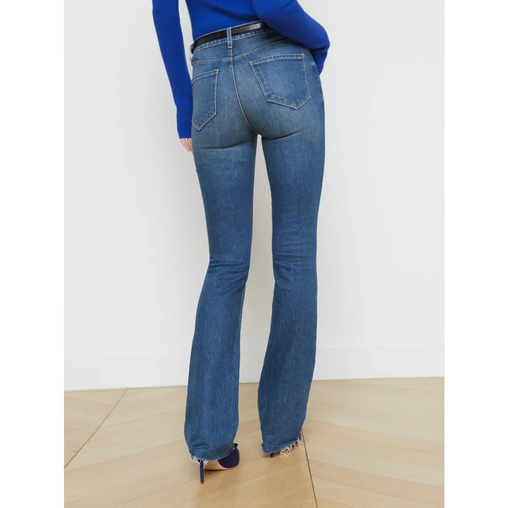 L'Agence Ruth Straight Leg Jeans Blue Dames