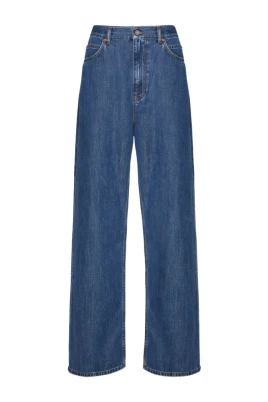 Denim Jeans med vida ben