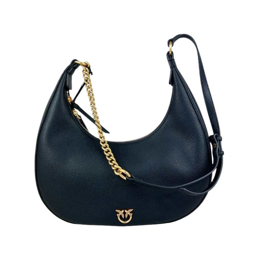 Pinko Klassieke Brioche Hobo Tas Blue Dames