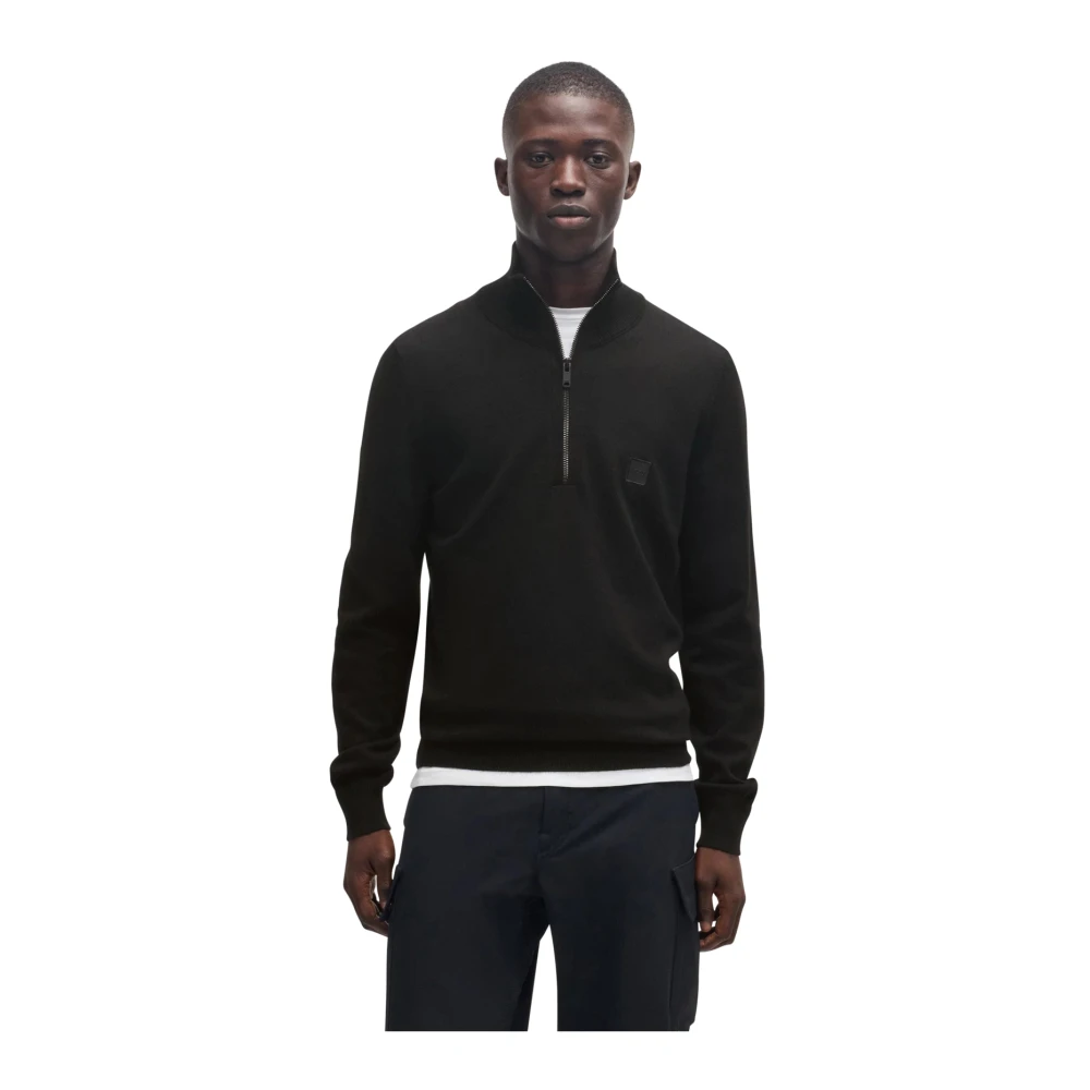 Hugo Boss Zwarte heren trui Black Heren