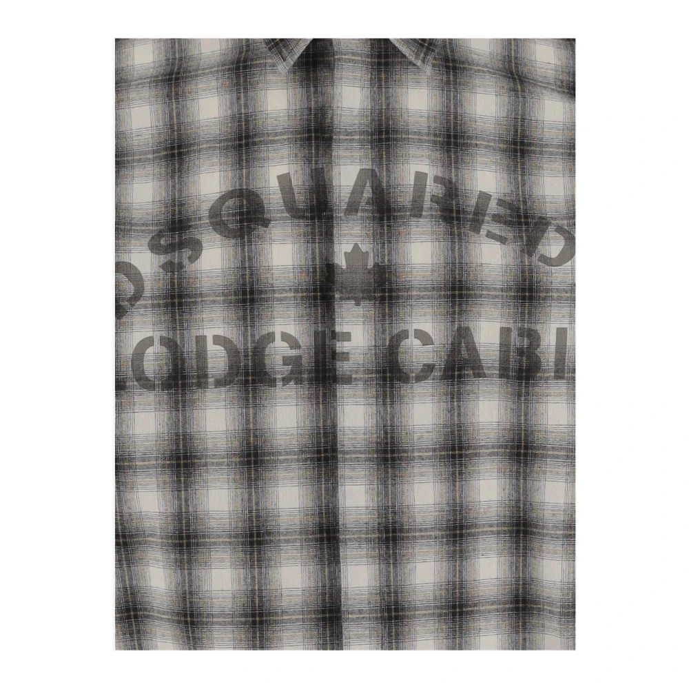 Dsquared2 Casual Heren Overhemden Collectie Brown Heren