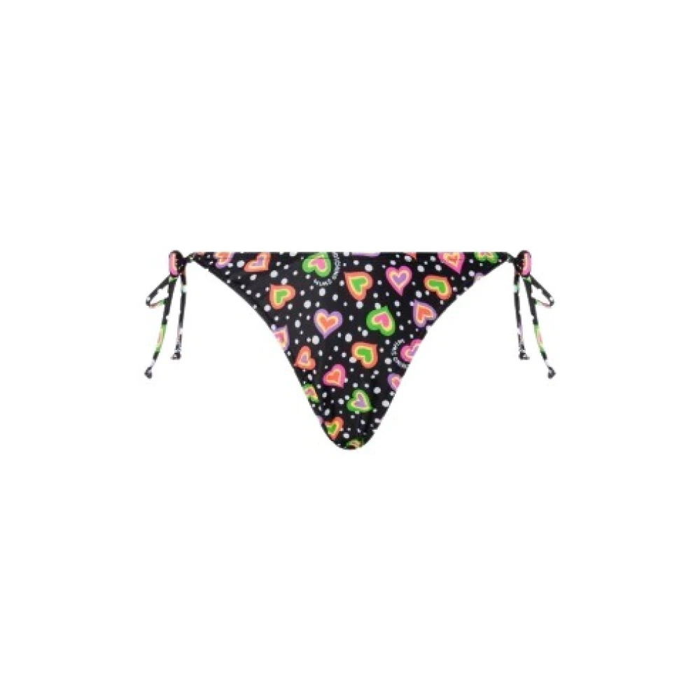Moschino Polka Dots & Hearts Bikini Slip Multicolor Dames