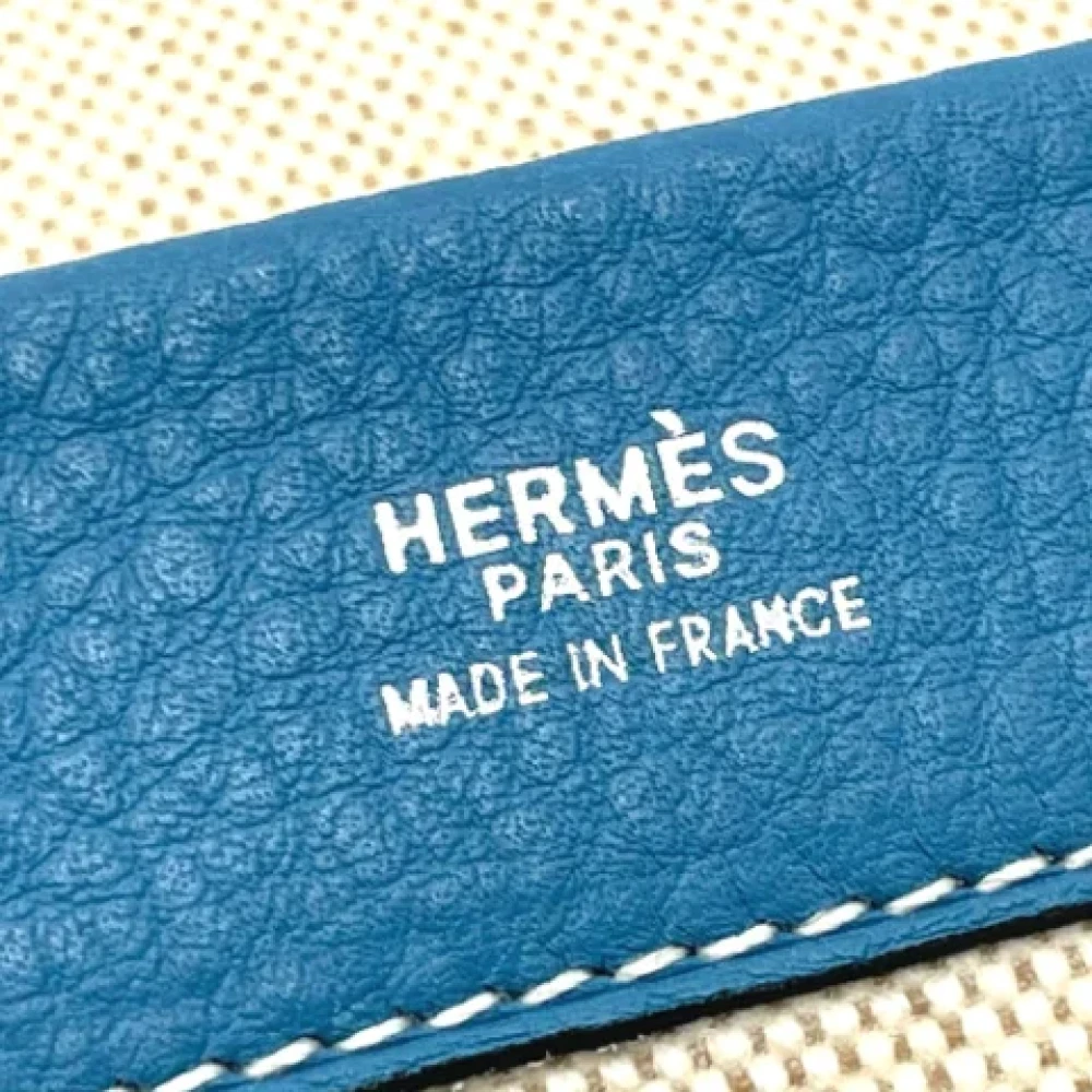 Hermès Vintage Pre-owned Leather wallets Beige Dames