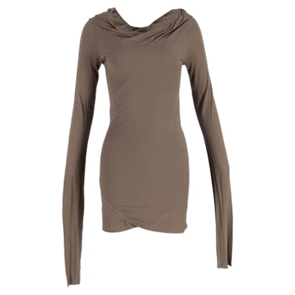 Rick Owens Pre-owned Cotton tops Brown Dames