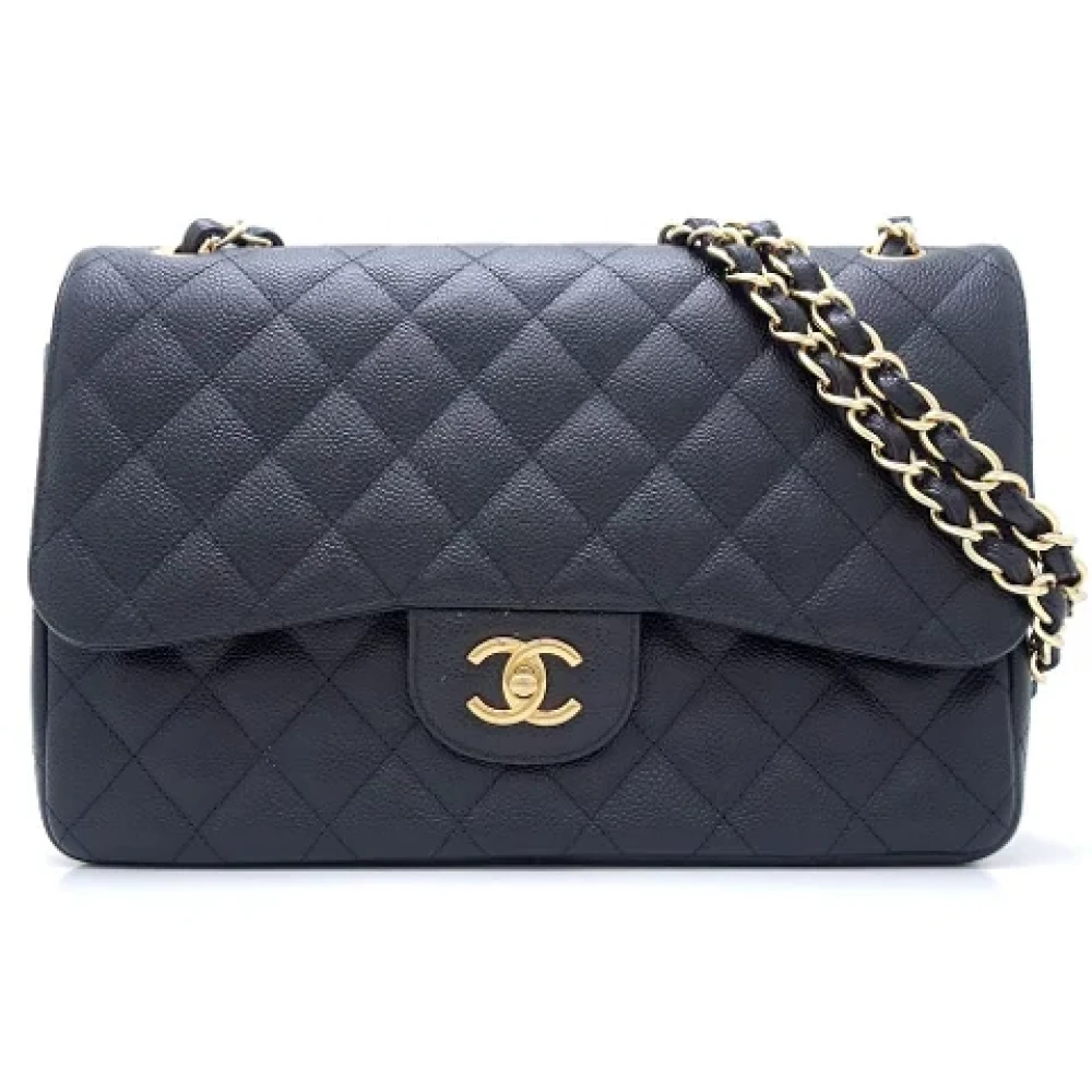 Chanel Vintage Pre-owned Leather crossbody-bags Black Dames