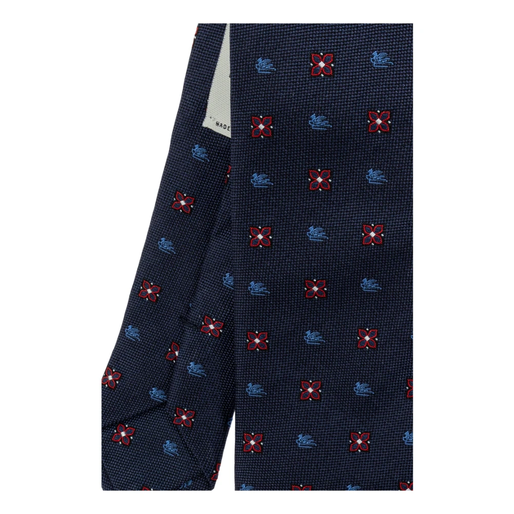ETRO Zijden stropdas Blue Heren