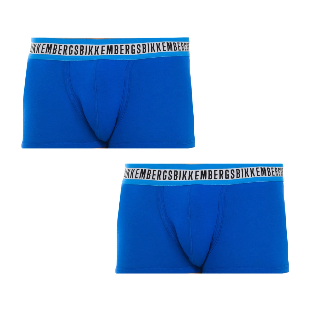 Bikkembergs Men's Blue Underpants, Xl, Modern Boxer Briefs Pack