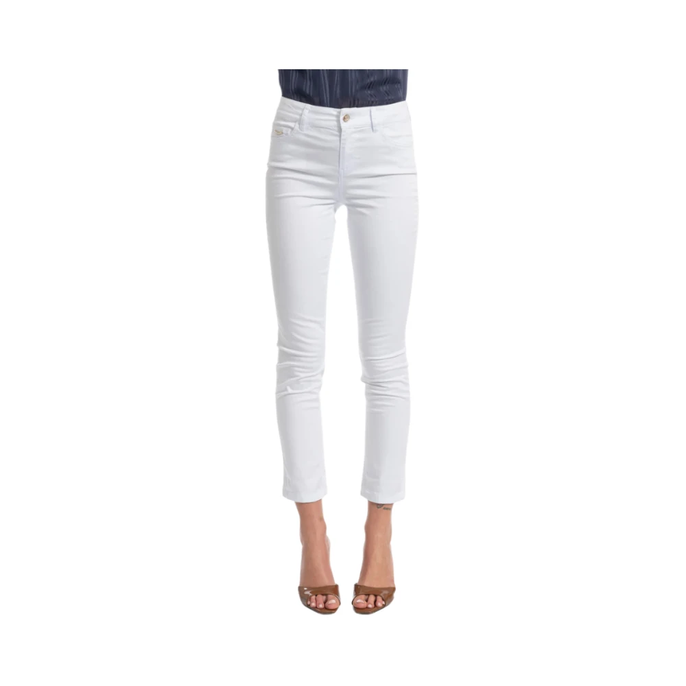 Liu Jo Vrouw Wit Jeans Dames, W29, Cropped Jeans