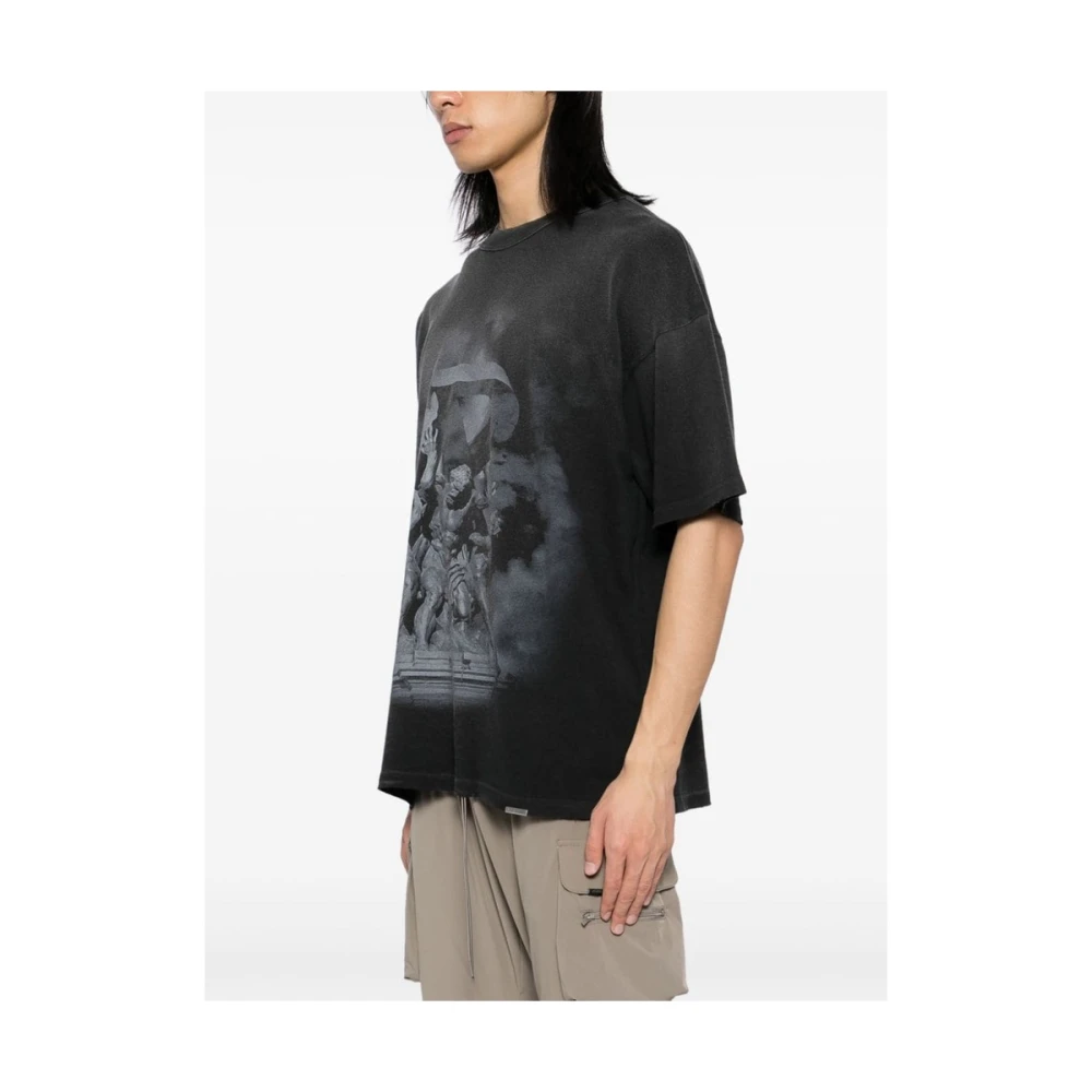 Represent Grafische Print Katoenen T-shirt Black Heren