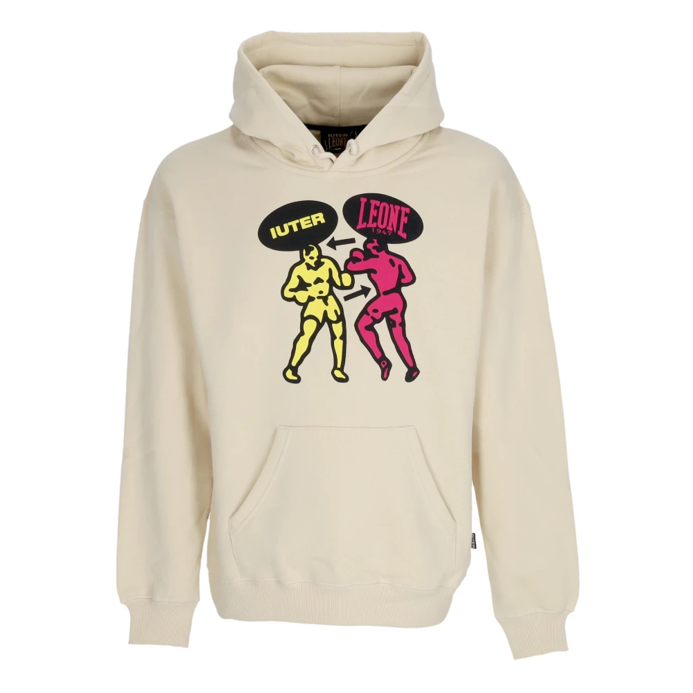 Iuter Fighters hoodie met voorzak Beige Heren