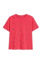 t-shirt-fuchsia-en-coton-stretch-brode