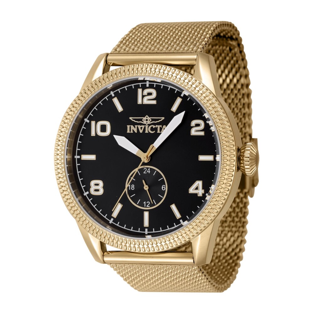 Invicta mens gold discount watch