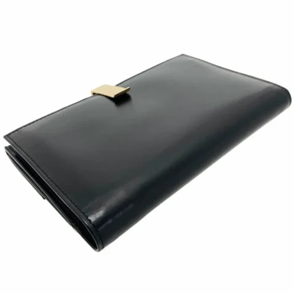 Prada Vintage Pre-owned Leather wallets Black Dames
