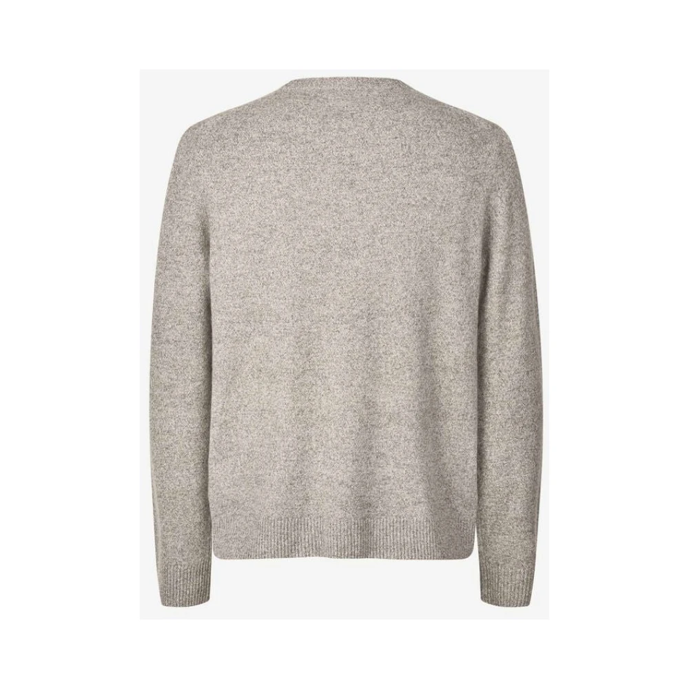 Samsøe Kasjmier Crew Neck Sweater Gray Heren