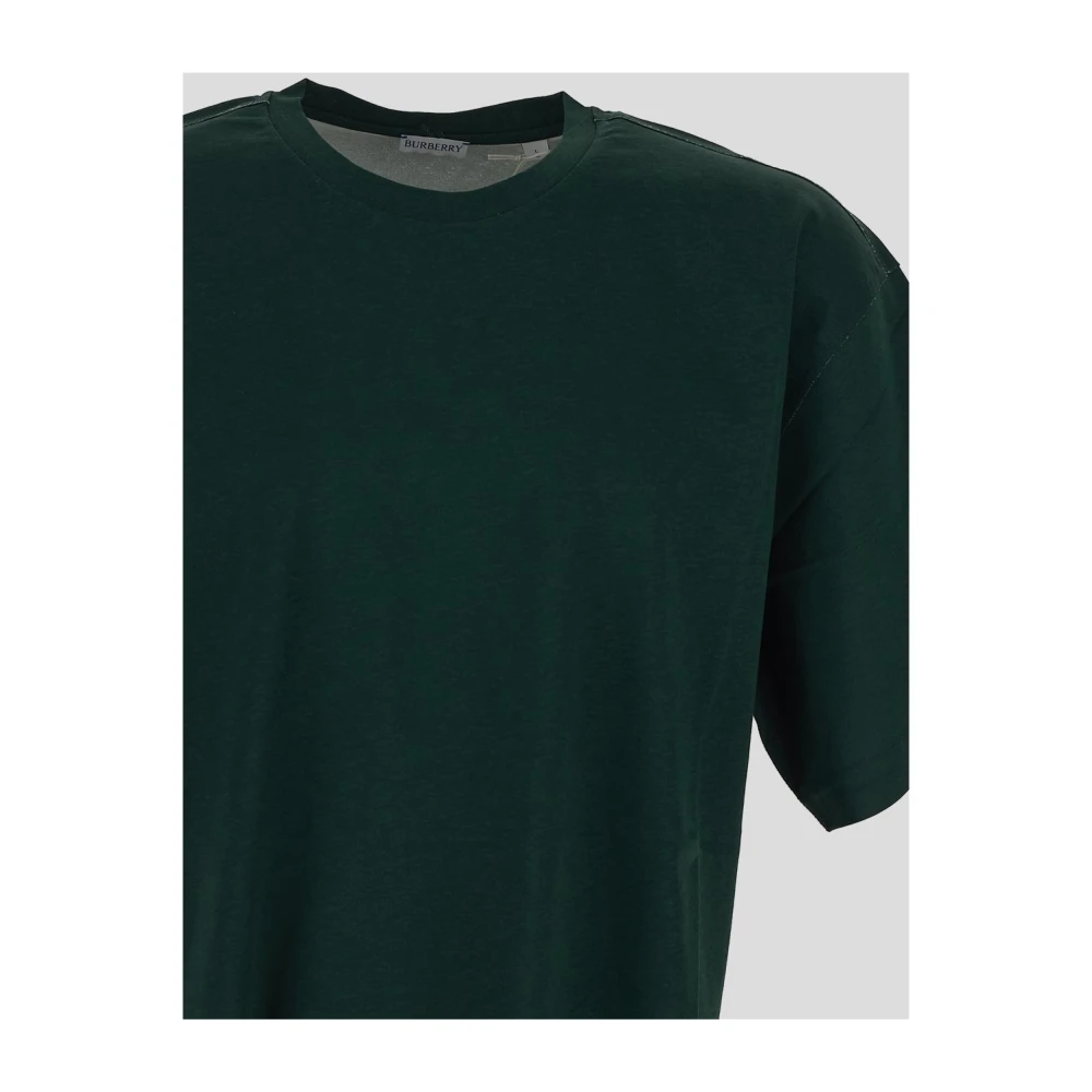 Burberry Klassieke Katoenen T-shirt Green Heren