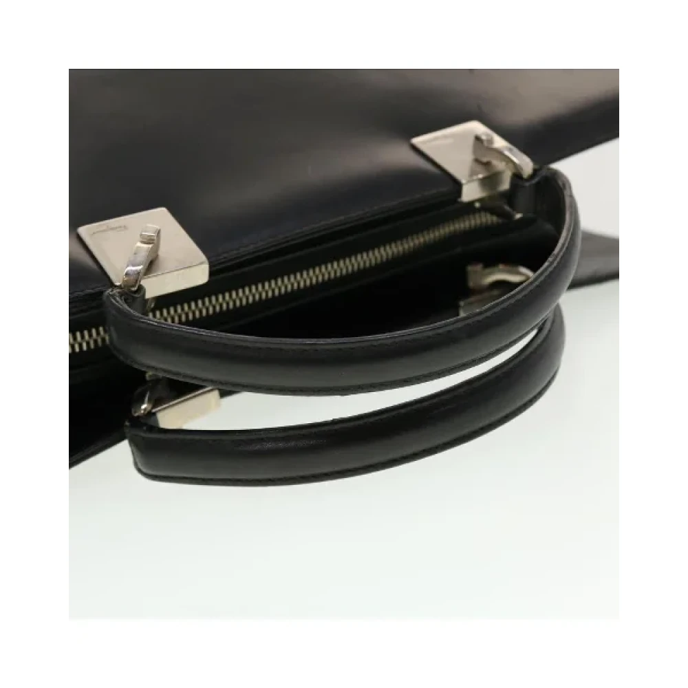 Salvatore Ferragamo Pre-owned Leather handbags Black Dames
