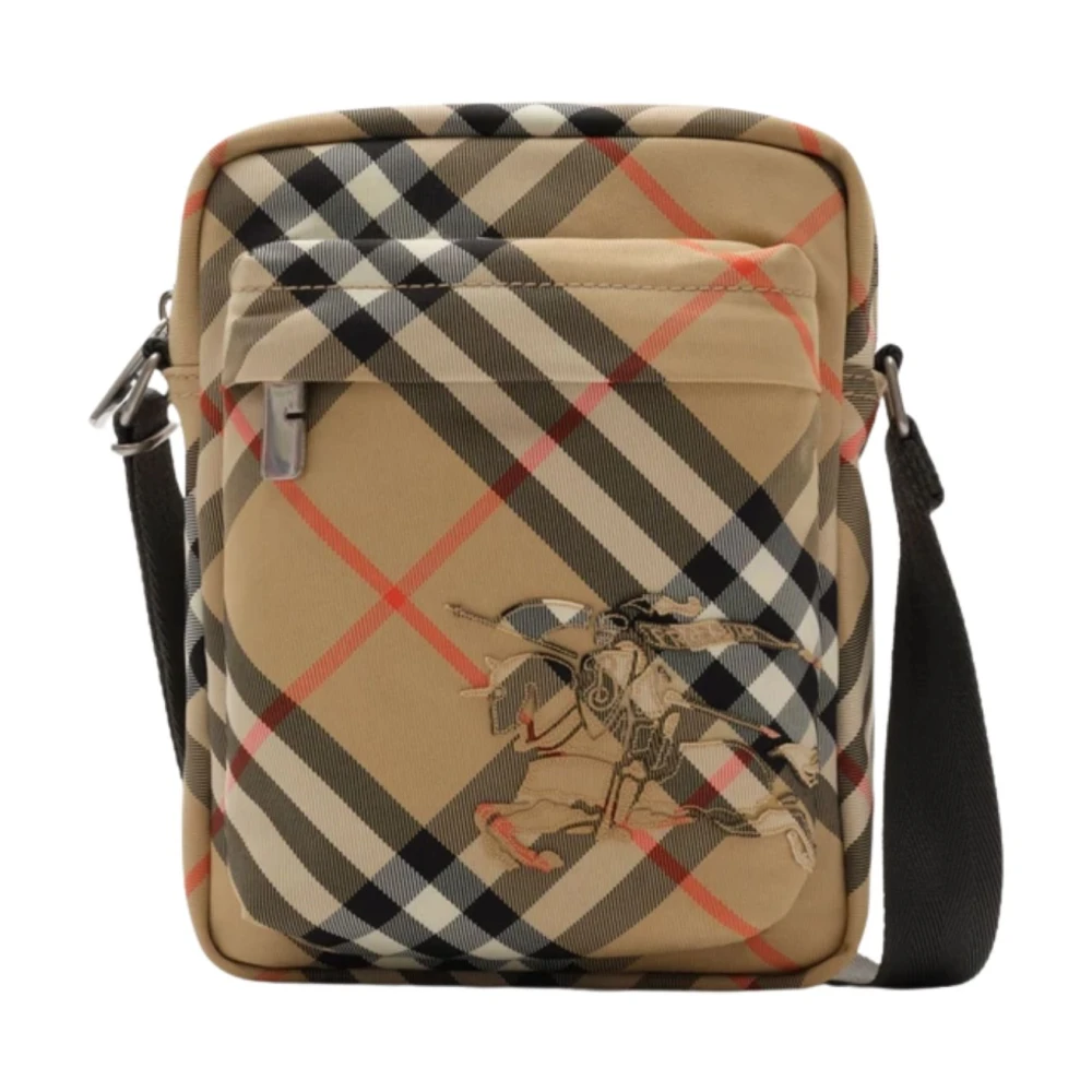 Burberry Men's Beige Crossbody Bag - Cross Body Messenger - One Size - Bags