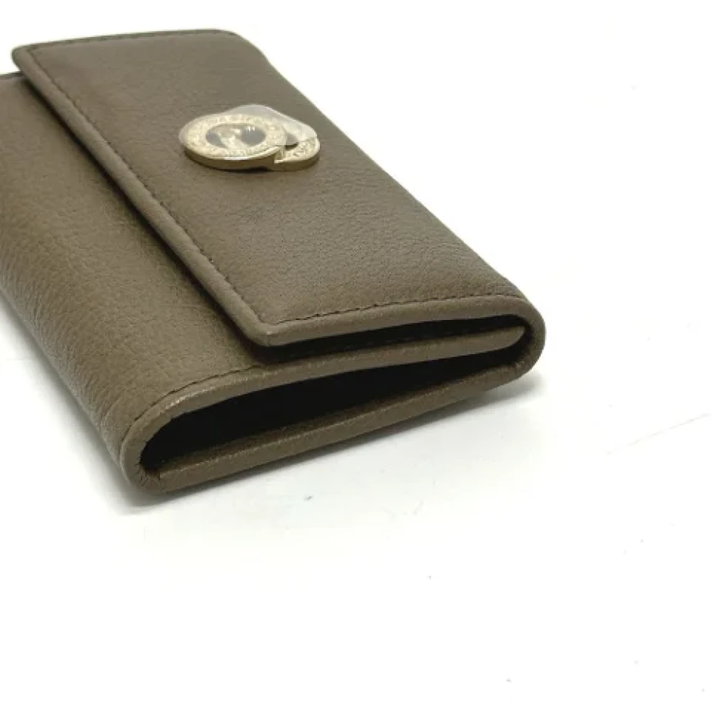 Bvlgari Vintage Pre-owned Leather key-holders Brown Heren