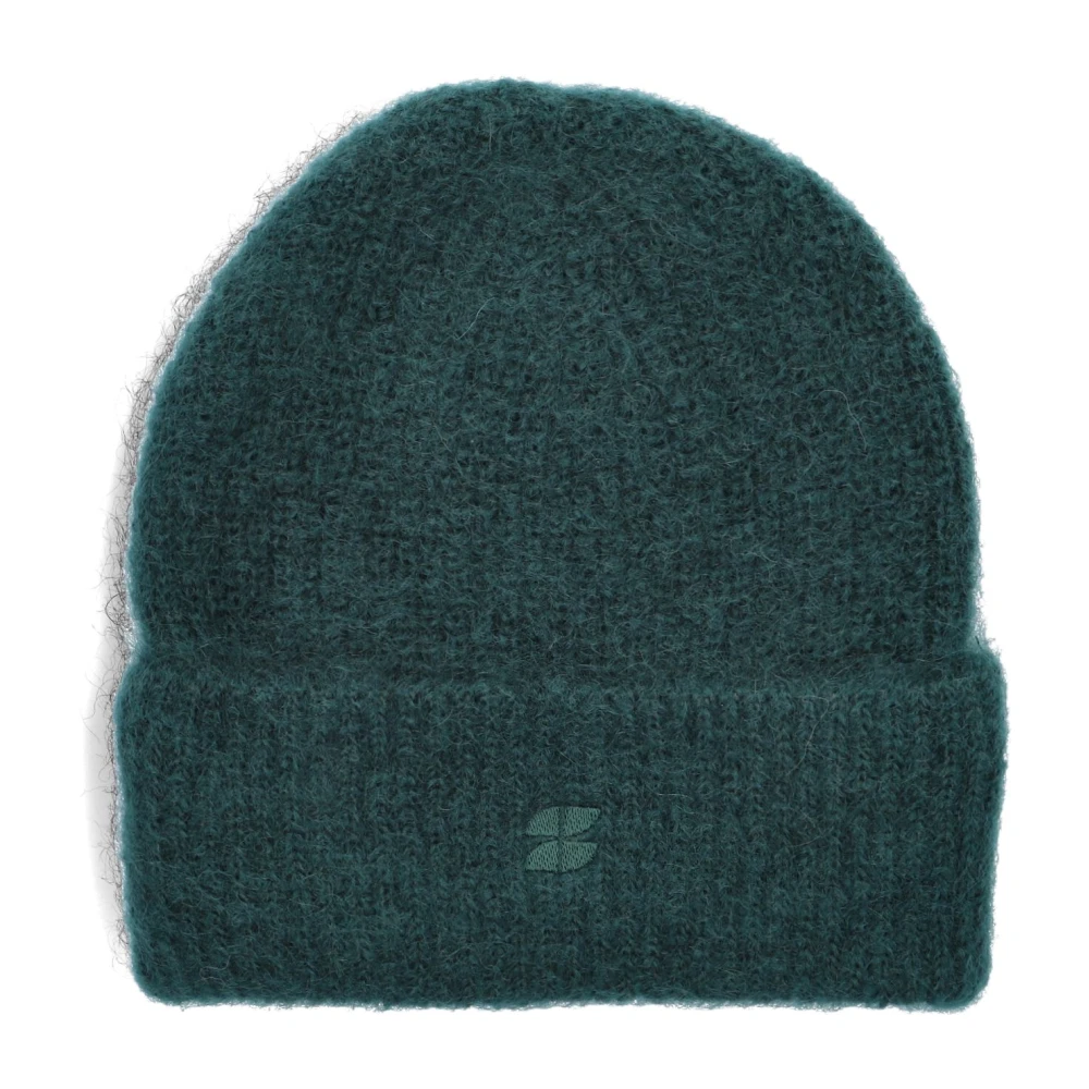 By-Bar Groene Logo Beanie Muts Green Dames