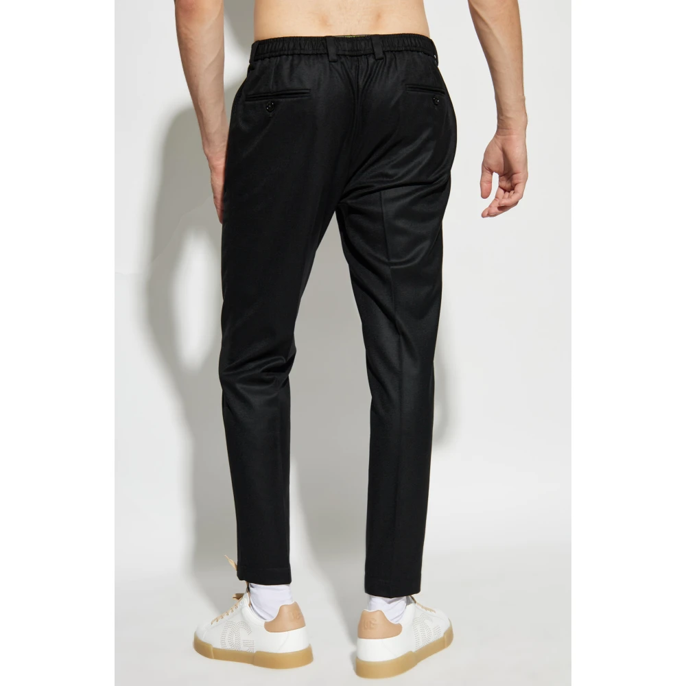 Dolce & Gabbana Wollen broek Black Heren