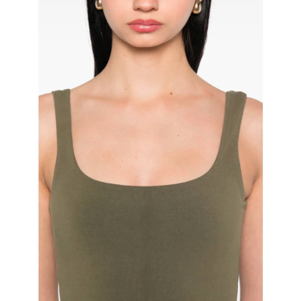 Entire Studios Militaire Square Neck Bodysuit Green Dames