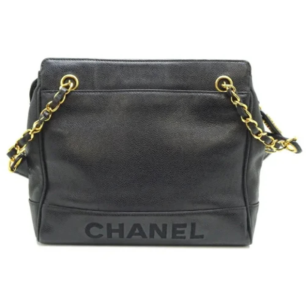 Chanel Vintage Pre-owned Leather chanel-bags Black Dames