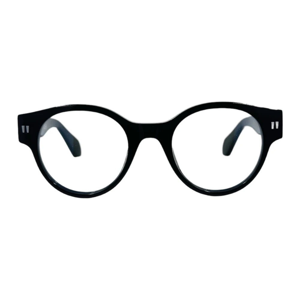 Off White Vintage Ronde Optische Bril Black Unisex