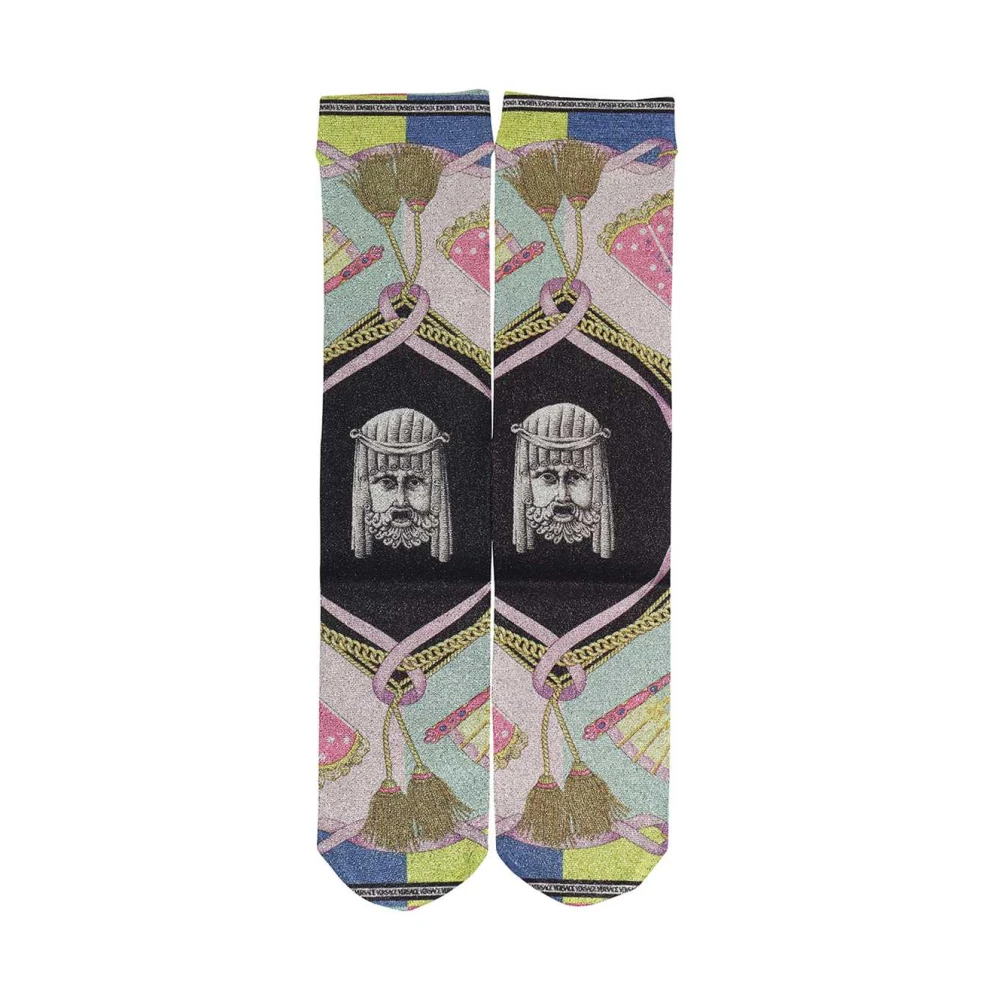 Versace Sokken met All-Over Print Multicolor Dames