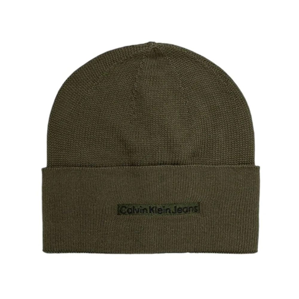 Calvin Klein Jeans Groene Katoenen Hoeden & Mutsen Green Heren