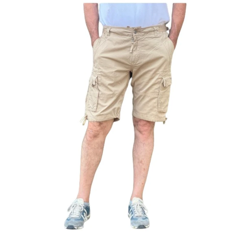 Aeronautica Militare Men's Beige Bermuda Cargo - Casual Shorts - Xl - Shorts
