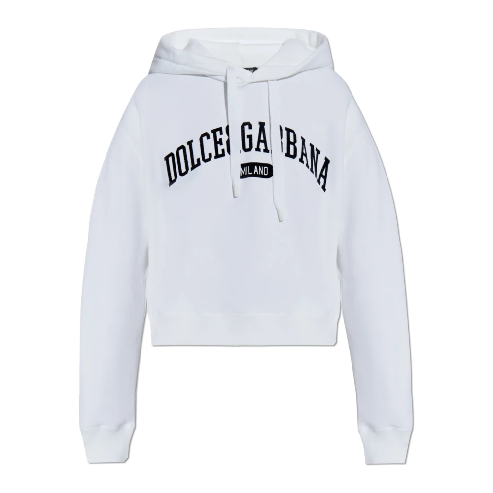 Dolce & Gabbana Hoodie White, Dam