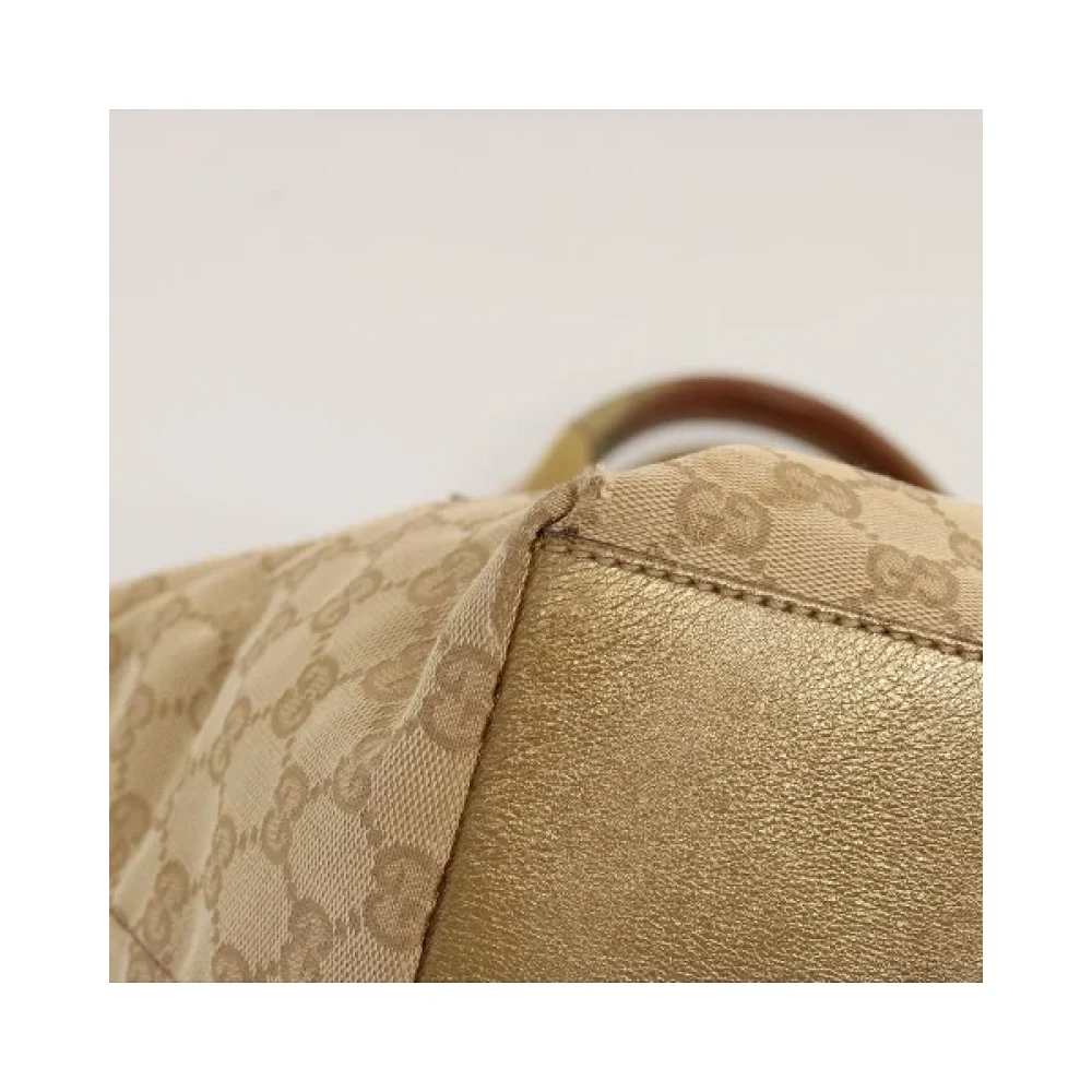 Gucci Vintage Pre-owned Canvas handbags Beige Dames