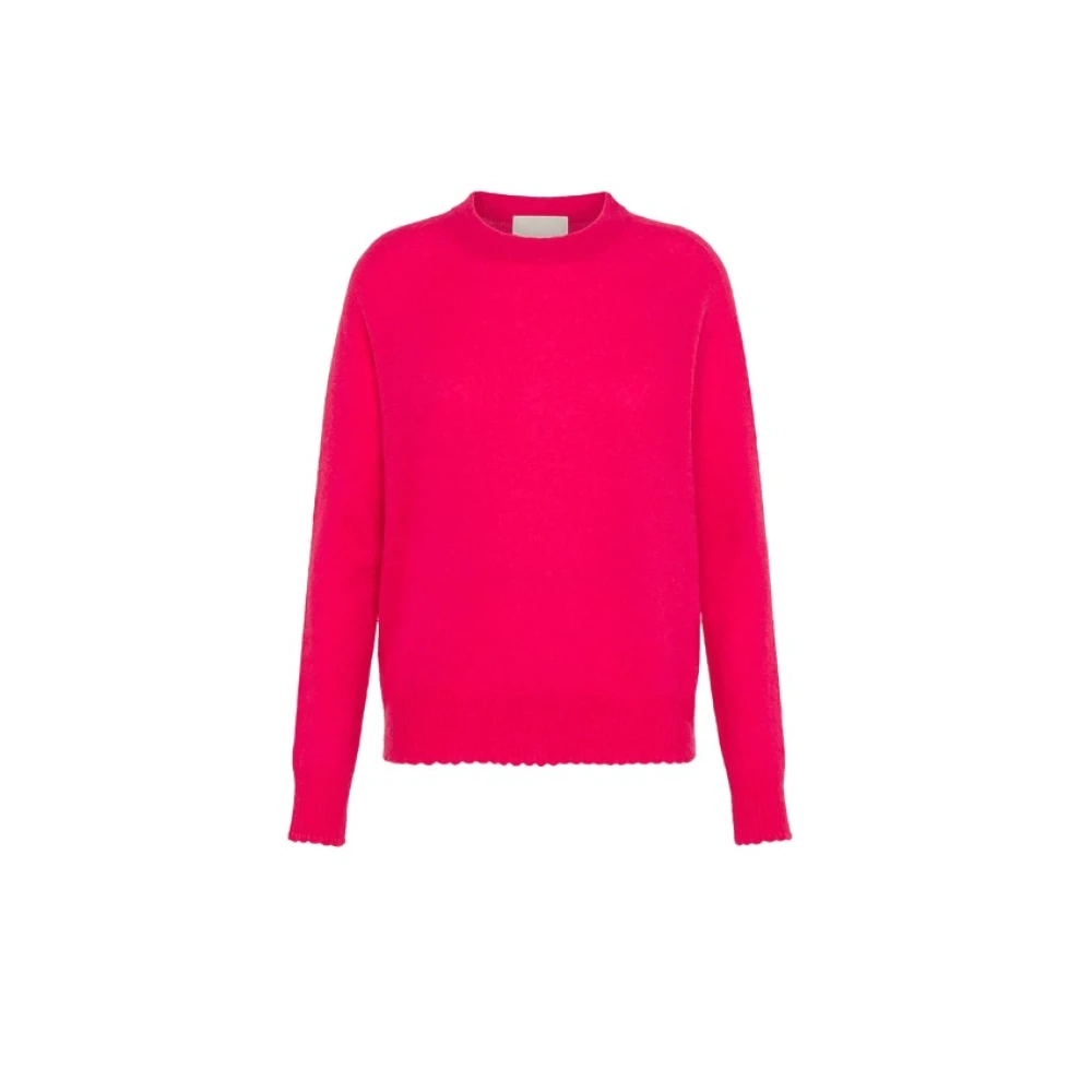 Momoni Ronde Hals Sweaters Pink Dames