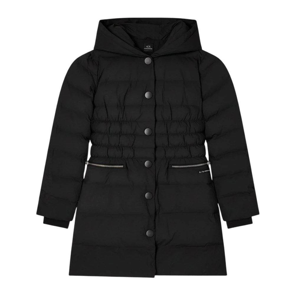 Armani Exchange Donna Nero Cappotti, S, New,